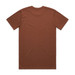 A brown Classic Tee with short sleeves and a plain back design, featuring a logo at the neck.