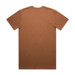 A brown Classic Tee t-shirt displayed flat, featuring short sleeves and a plain back design.