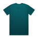 A teal Classic Tee, featuring a simple design with a logo on the back.
