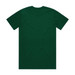 A green Classic Tee featuring a plain back design and short sleeves, with a logo on the label.