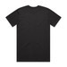 A black classic tee featuring a plain back and short sleeves, made from soft fabric. Includes a logo.