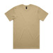 A beige Classic Tee t-shirt with a round neck and short sleeves, featuring a logo on the label.
