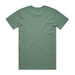 A green t-shirt with a simple design, featuring a logo on the back. The shirt has a round neckline and short sleeves. A green t-shirt with a simple design, featuring a logo on the back. The shirt has a round neckline and short sleeves.