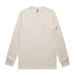 A classic long sleeve tee in a light beige colour, featuring a simple design and a logo.