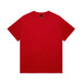 A red heavy tee t-shirt with short sleeves and a brand logo on the label.