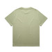 A light green oversized t-shirt with a plain back and a brand logo. Suitable for casual wear.