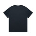 A navy blue heavyweight t-shirt, featuring a plain back and short sleeves. It includes a logo on the front.