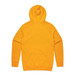 A yellow hoodie with a hood and long sleeves, featuring a plain design on the back. A yellow hoodie with a hood and long sleeves, featuring a plain design on the back.