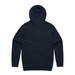 A navy hoodie featuring a hood and long sleeves, with a simple design and no visible branding.