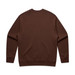 A brown sweater with long sleeves and a crew neckline. Features a plain back and includes a logo. A brown sweater with long sleeves and a crew neckline. Features a plain back and includes a logo.