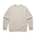 A cream-coloured jumper with long sleeves and a crew neckline, featuring a brand logo.