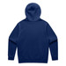 A navy blue hoodie with a hood and long sleeves, featuring a plain back design. It includes a logo. A navy blue hoodie with a hood and long sleeves, featuring a plain back design. It includes a logo.