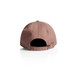 A brown cap with a curved brim and an adjustable strap at the back, featuring a logo. A brown cap with a curved brim and an adjustable strap at the back, featuring a logo.
