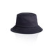 A navy blue kids bucket hat featuring a wide brim and a well-structured design. It includes a logo. A navy blue kids bucket hat featuring a wide brim and a well-structured design. It includes a logo.