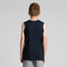 A navy youth tank top viewed from the back, featuring a simple design and no visible logos. A navy youth tank top viewed from the back, featuring a simple design and no visible logos.