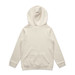A light beige hoodie featuring a large hood and long sleeves. The back is plain with no visible branding. A light beige hoodie featuring a large hood and long sleeves. The back is plain with no visible branding.