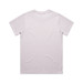 A light purple T-shirt with short sleeves and a plain back. It features a logo. A light purple T-shirt with short sleeves and a plain back. It features a logo.