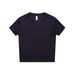 A dark navy short-sleeve T-shirt with a crew neck and a branded label.