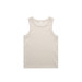 A ribbed singlet tank in a light beige colour, featuring a simple design and no visible branding.
