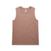 A light brown sleeveless tank top with a simple design and a logo on the label. A light brown sleeveless tank top with a simple design and a logo on the label.