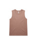 A light brown singlet tank top with a simple design and a logo on the label. A light brown singlet tank top with a simple design and a logo on the label.