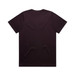 A dark brown t-shirt featuring a simple design, showcasing a plain back view. It includes a logo. A dark brown t-shirt featuring a simple design, showcasing a plain back view. It includes a logo.