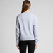 A grey sweater viewed from the back, featuring long sleeves and a relaxed fit. The design includes a logo on the fabric. A grey sweater viewed from the back, featuring long sleeves and a relaxed fit. The design includes a logo on the fabric.