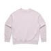A light pink jumper with a round neckline and long sleeves. It has a logo in one corner. A light pink jumper with a round neckline and long sleeves. It has a logo in one corner.
