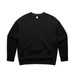 A black jumper with a crew neck design, featuring long sleeves and a relaxed fit. Includes a logo. A black jumper with a crew neck design, featuring long sleeves and a relaxed fit. Includes a logo.