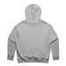 A light grey hoodie with a hood, featuring long sleeves and a simple design. It has a logo on the back. A light grey hoodie with a hood, featuring long sleeves and a simple design. It has a logo on the back.