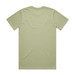 A khaki green t-shirt with a classic cut and short sleeves, featuring a logo on the back. A khaki green t-shirt with a classic cut and short sleeves, featuring a logo on the back.