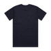 A classic navy t-shirt featuring a crew neckline and short sleeves. The back is plain with no graphics. A classic navy t-shirt featuring a crew neckline and short sleeves. The back is plain with no graphics.