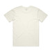 A plain, light-coloured t-shirt with short sleeves, featuring a back view and no visible logos or designs.