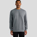 A grey hoodie is displayed, featuring a simple design and a round neckline. It has a logo on the front.