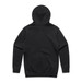 A black zip hooded jumper, featuring a simple design with a hood and no visible logos or text.