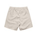 Linen shorts in a light beige colour featuring an elastic waistband and two back pockets.
