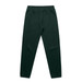 Dark green track pants with an elastic waistband and tapered legs, featuring a logo. Dark green track pants with an elastic waistband and tapered legs, featuring a logo.