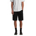 Cargo walk shorts in black, featuring side pockets and a drawstring waist, paired with a plain white t-shirt. Cargo walk shorts in black, featuring side pockets and a drawstring waist, paired with a plain white t-shirt.