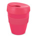 A drink bottle in vibrant pink, featuring a lid and a two-tone design with a logo. Holds 350ml. A drink bottle in vibrant pink, featuring a lid and a two-tone design with a logo. Holds 350ml.