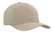 A beige breathable poly twill cap featuring a curved brim and a logo. A beige breathable poly twill cap featuring a curved brim and a logo.