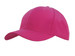 A pink Sports Ripstop Cap with a curved brim and a logo on the front.