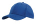 A blue sports ripstop cap featuring a curved brim and seamless design. It has a logo on the front. A blue sports ripstop cap featuring a curved brim and seamless design. It has a logo on the front.