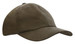 A water-resistant polynosic cap in olive green, featuring a curved brim and an adjustable fit. A water-resistant polynosic cap in olive green, featuring a curved brim and an adjustable fit.