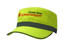 A bright yellow military cap featuring reflective trim and a logo on the front. A bright yellow military cap featuring reflective trim and a logo on the front.