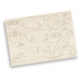 A wooden model kit featuring intricately cut pieces to assemble a triceratops, showcasing a natural light wood colour.