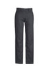 A pair of women's plain utility pants in black, featuring a logo and multiple pockets. A pair of women's plain utility pants in black, featuring a logo and multiple pockets.