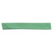 A green paper strip, narrow and rectangular, with a smooth finish. A green paper strip, narrow and rectangular, with a smooth finish.