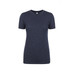 A women's tri-blend crew t-shirt in a dark navy colour with a classic crew neckline and short sleeves.
