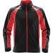 Men's Warrior Training Jacket features a black and red design with a full zip and a logo on the chest.