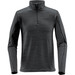A dark grey men's base thermal 1/4 zip jumper with long sleeves and a zip neckline. It features a subtle textured pattern.